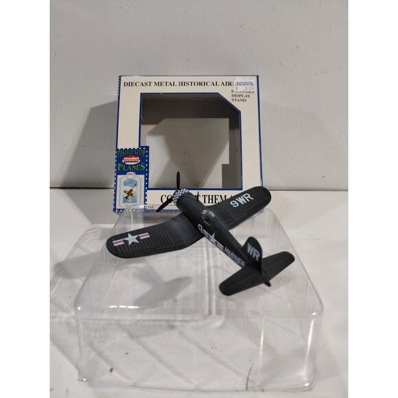 Model Power 5356-1 Postage Stamp 1:100 Scale Die Cast F-4U Corsair Airplane - Picture 5 of 13